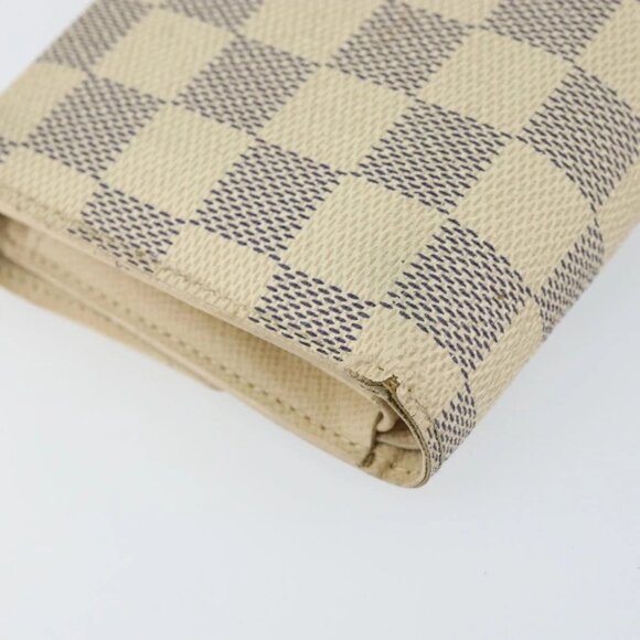 LOUIS VUITTON Damier Azur Portefeuille Alexandra Wallet N63068 LV Auth 155285 - Picture 3 of 16